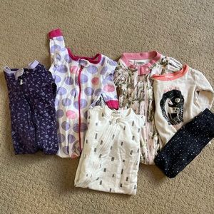 Baby girl pajama bundle 12 months
